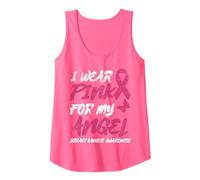 Uso Rosa para LA Conciencia del CÁNCER DE Mama DE MI ÁNGEL Camiseta sin Mangas