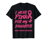 USO ROSA PARA LA CONCIENCIA DEL CÁNCER DE MAMA DE MI HIJA Camiseta