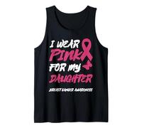 Uso Rosa para LA Conciencia del CÁNCER DE Mama DE MI Hija Camiseta sin Mangas