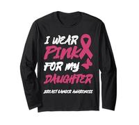 Uso Rosa para LA Conciencia del CÁNCER DE Mama DE MI Hija Manga Larga