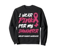 Uso Rosa para LA Conciencia del CÁNCER DE Mama DE MI Hija Sudadera