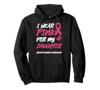 Uso Rosa para LA Conciencia del CÁNCER DE Mama DE MI Hija Sudadera con Capucha