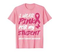 USO ROSA PARA MI ESTUDIANTE CONCIENCIA DEL CÁNCER DE MAMA Camiseta