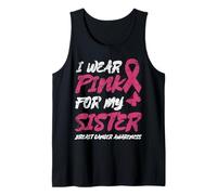 Uso Rosa para MI Hermana Conciencia del CÁNCER DE Mama-vintagifi Camiseta sin Mangas
