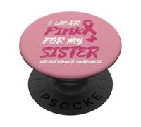 Uso Rosa para MI Hermana Conciencia del CÁNCER DE Mama-vintagifi PopSockets PopGrip Adhesivo