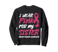 Uso Rosa para MI Hermana Conciencia del CÁNCER DE Mama-vintagifi Sudadera
