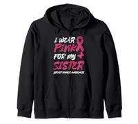 Uso Rosa para MI Hermana Conciencia del CÁNCER DE Mama-vintagifi Sudadera con Capucha