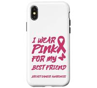 USO ROSA PARA MI MEJOR AMIGO CONCIENCIA DEL CÁNCER DE MAMA Carcasa para iPhone X/XS