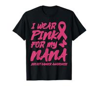 USO ROSA PARA MI NANA CONCIENCIA DEL CÁNCER DE MAMA Camiseta