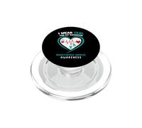 Uso Verde Azulado para mi Hija Concientización sobre la miastenia Gravis PopSockets PopGrip para MagSafe
