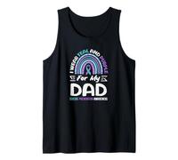 Uso Verde Azulado y Morado para la prevención del Suicidio de mi papá Camiseta sin Mangas