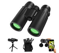 Usogood Prismáticos 12x42 para Adultos con Clara con luz Débil - Prismáticos para Observar Aves, Viajes - Ocular Grande y Lente de Prisma BAK4 de 16,5 mm