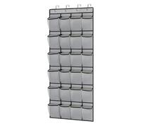 USOHJZ 1 Bolsa de Almacenamiento de Pared con 24 Bolsillos, Almacenamiento Multicapa, Bolsillo Visible, Tipo Colgante, Zapatero, detrás de la Puerta, Bolsa de Almacenamiento(Grey)