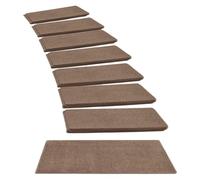 USOHJZ 15pcs Carpet Stair Treads Set Non Slip Soft，Skid Resistant, Washable, Reusable, and Easy To Install(Brown)