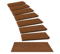 USOHJZ 15pcs Carpet Stair Treads Set Non Slip Soft，Skid Resistant, Washable, Reusable, and Easy To Install(Dark Brown)