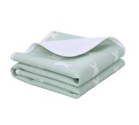 USOHJZ 2 Unidades De Compresas Impermeables, Transpirables Y Lavables For Adultos, Menstruales, Aire, Cambiadores Pañales para Protección(Green,70x90)