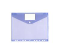 USOHJZ 30 carpetas organizadoras A4 con 11 agujeros, expandibles, bolsillos perforados(Blue)