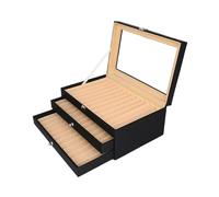 USOHJZ Estuche organizador de cuero for pluma estilográfica con 12, 24 y 36 ranuras(Black-36 pens)