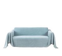 USOHJZ Funda de sofá Impermeable for Sala de Estar, Toalla for sofá de Invierno, Manta Antideslizante, Funda for sillón, salón for el hogar(Sky Blue,130x180 CM)