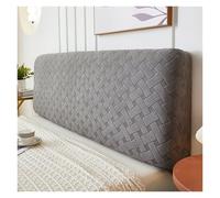 USOHJZ Fundas de cabecero Cama Elastano elástico Color sólido for Dormitorio y hogar, Funda Jacquard, Fundas con Todo Incluido para Cabecero(Dark Grey,W120 x H50-60cm)