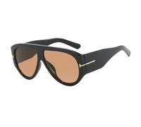 USOHJZ Gafas de sol estilo aviador vintage for mujer y hombre, montura grande, resistentes al viento, populares, punk(Color1)