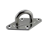 USOHJZ Gancho de placa ojo almohadilla acero inoxidable 304 diamante 4 piezas for ganchos techo suspensión, gancho aplicación marina(5mm)