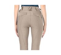 USOHJZ Pantalones de equitación for Mujer, calzas ecuestres con Asiento Completo Silicona, Mallas Deportivas competición(Khaki,XS)