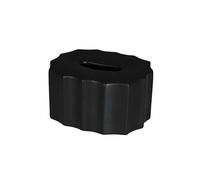 Usos fáciles Decoración Sencilla con Caja de pañuelos, Mesa Centro, Papel Fumar, servilleta Creativa(Negro)