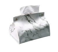 Usos fáciles Servilletero de Papel Cuero sintético con Estampado mármol, Organizador Cocina