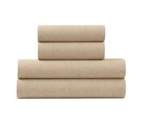 USPA - Juego de sábanas de punto sólido de algodón