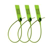 USPACKSMART 10-Pack Numbered Plastic Tamper Seals - Adjustable 8" Pull-Tite Zip Ties for Fire Extinguishers, Clinical Waste Bags, Vehicle Doors - TSA Approved, Reciclable, Self-Locking Security Tags