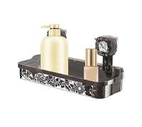 USPEGGIO DI ASEGGIORE DOCHERA, aspirazione per l'organizer a doccia | Estantería di aspirazione da bagno montato a parete - Porta di sapone rimovibile con fori di drenaggio, nessun supporto per spu