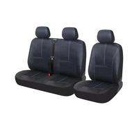 USQBUZHHK Coche para Mercedes para Vito W639 Funda Protectora Asiento Coche Accesorios(PU Negro 3 Piezas)