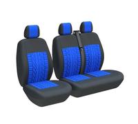 USQBUZHHK Coche para Toyota para Hiace Fundas Protectoras Asientos Accesorios(3 Piezas Azul)