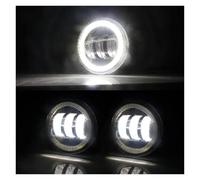 USQBUZHHK Luz antiniebla delantera del coche Para Nissan Para Pulsar Para Tiida C13 Hatchback 2014-2018 Parachoques Delantero Angel Eye Fog Far 261558993A(Blanco y Blanco)