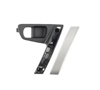 USQBUZHHK Manija Interior Puerta para N&issan para Qashqai J10 2007-2015 Manijas Puerta Interior Coche Izquierda Derecha 80944-JE50A 80945-JE50A(Conjunto Izquierdo de Plata)