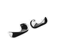 USQBUZHHK Manija Interior Puerta Pegatina Cubierta Manija Puerta Coche Molduras Interiores para Smart 453 para Fortwo para Forfour(Mango Negro)