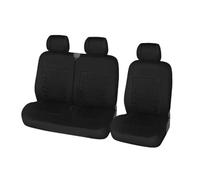 USQBUZHHK Protectores de Asiento Fundas Asientos Coche 1+2 Fibra Poliéster para Mercedes para Vito W639(Negro)