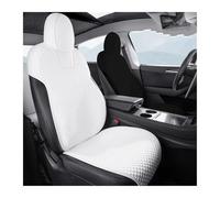USQBUZHHK Protectores de Asiento para Tesla para Model Y/3 2025-2018 Cojín Asiento Protección Asiento Coche(WH Single 3)