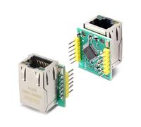 USR-ES1 con W5500 Chip Modulo Binghe 2 Pezzi Módulo de Red Ethernet USR-ES1 W5500 Pila de Hardware TCP/IP Interfaz SPI de Alta Velocidad 80MHz Compatible con WIZ820Io