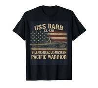 USS Barb WWII Submarino Servicio Silencioso Pacífico Camiseta