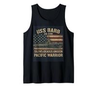 USS Barb WWII Submarino Servicio Silencioso Pacífico Camiseta sin Mangas