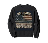 USS Barb WWII Submarino Servicio Silencioso Pacífico Sudadera