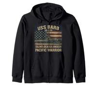 USS Barb WWII Submarino Servicio Silencioso Pacífico Sudadera con Capucha