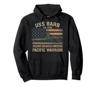 USS Barb WWII Submarino Servicio Silencioso Pacífico Sudadera con Capucha