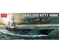 Uss CV-63 Kitty Hawk Avión Carrier 1:800 Plástico Modelo Kit Academy