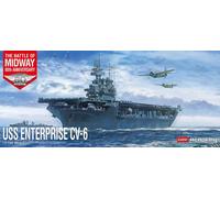 ACADEMY Modelos USS Enterprise CV-6 Battle Midway 1/700, kits de modelos