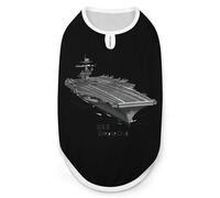 USS Enterprise CV 6 WWII - Camiseta sin mangas para perros con estampado de portaaviones de la Segunda Guerra Mundial, camiseta sin mangas para gatos y cachorros, talla M