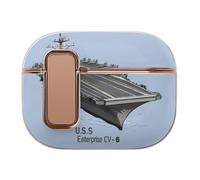 USS Enterprise CV 6 WWII - Funda estampada compatible con Airpods Pro 2, fundas protectoras para auriculares