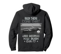 USS George H.W. Bush CVN-77 - Transportador de Aviones Sudadera con Capucha